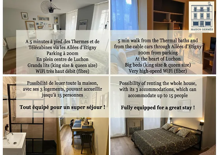 Appartamento Maison Germès - Central&standing - Traversants - Lits 180 King Size - Linge De Lit Et De Toilette Inclus - Parking à Proximité